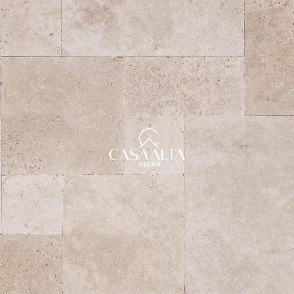 TRAVERTINO - FRENCH PATTERN <br> Diversos Formatos <br> (valor por m²)