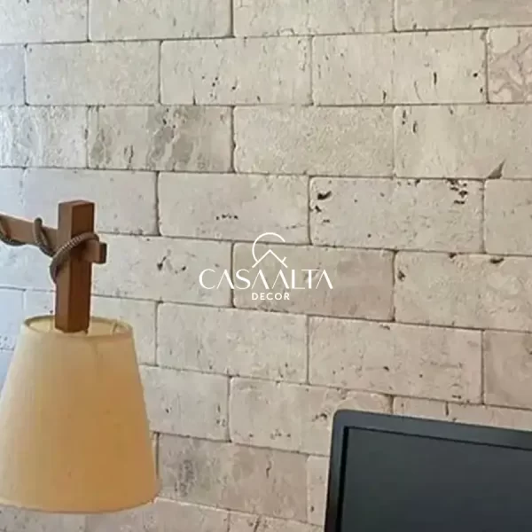 TRAVERTINO NACIONAL - ANTICATO (TIJOLINHO) <br> 7cm x 23cm <br> (valor por m²)