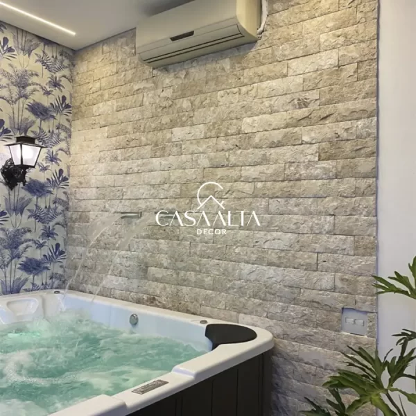 TRAVERTINO - ROCKFACE <br> 10cm x 30cm <br> (valor por m²)