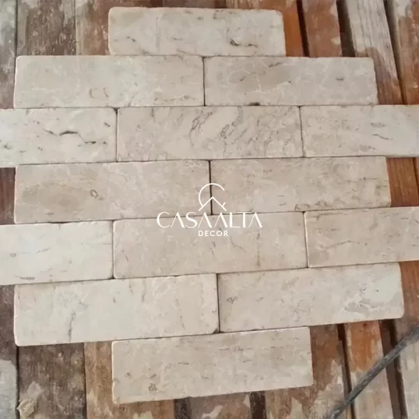 TRAVERTINO NACIONAL - ANTICATO (TIJOLINHO) <br> 7cm x 23cm <br> (valor por m²)