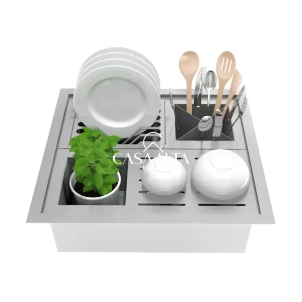 Canal Úmido Quadratino 450 com Acessórios De Bacco 10450