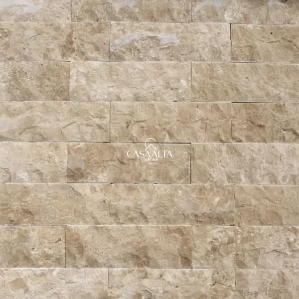 TRAVERTINO NACIONAL - ROCKFACE <br> 10cm x 30cm <br> (valor por m²)
